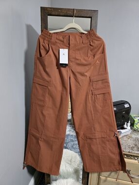 Jordan Women Cargo Pants in Rust Brown Orange